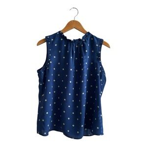 Boden Blue Ruffled Blouse